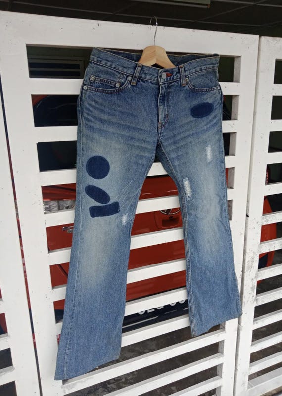 Hysteric Glamour Patches Patchwork Boot Cut Size … - image 3