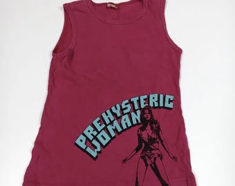 Hysteric Glamour Prehysteric Woman Tank Top Pink Magenta Size S #F