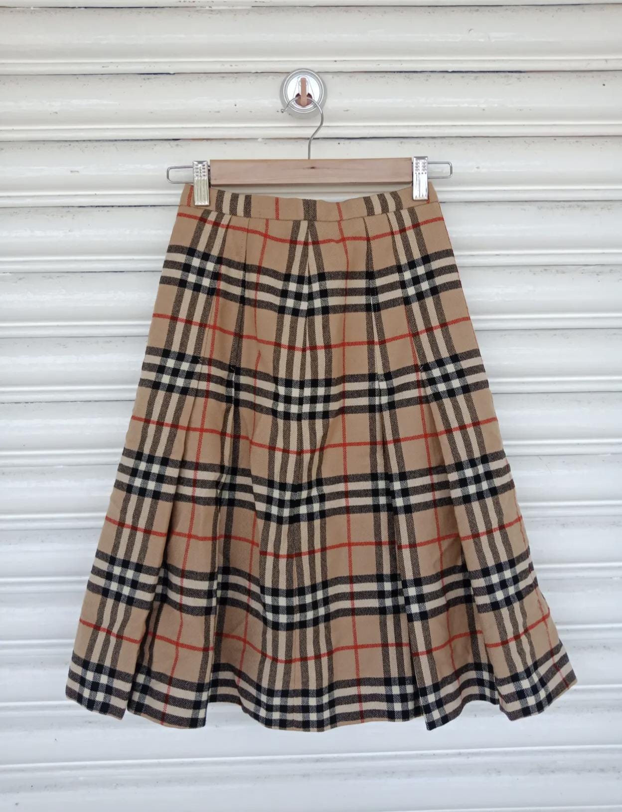スカート Burberry London Okinawa Prefecture Burberry Tweed Skirt Burberry London Beige Nova