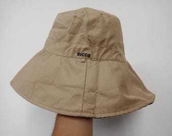 Issey Miyake Reversible Bucket Hats Embroid #C