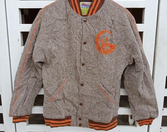 Narcotic GDC Original Kleidung Japanische Marke Wolle Varsity Jacke Größe M