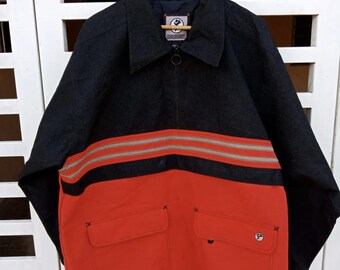 Snowboards Schwarz und Rot Halber Reißverschluss Jacke Größe L