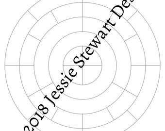 Tabella della Ruota dell'Anno – Calendario pagano vuoto stampabile per la pianificazione di Wiccan, Stregoneria o Sabbat