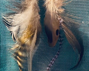 Boucles d'oreilles plumes