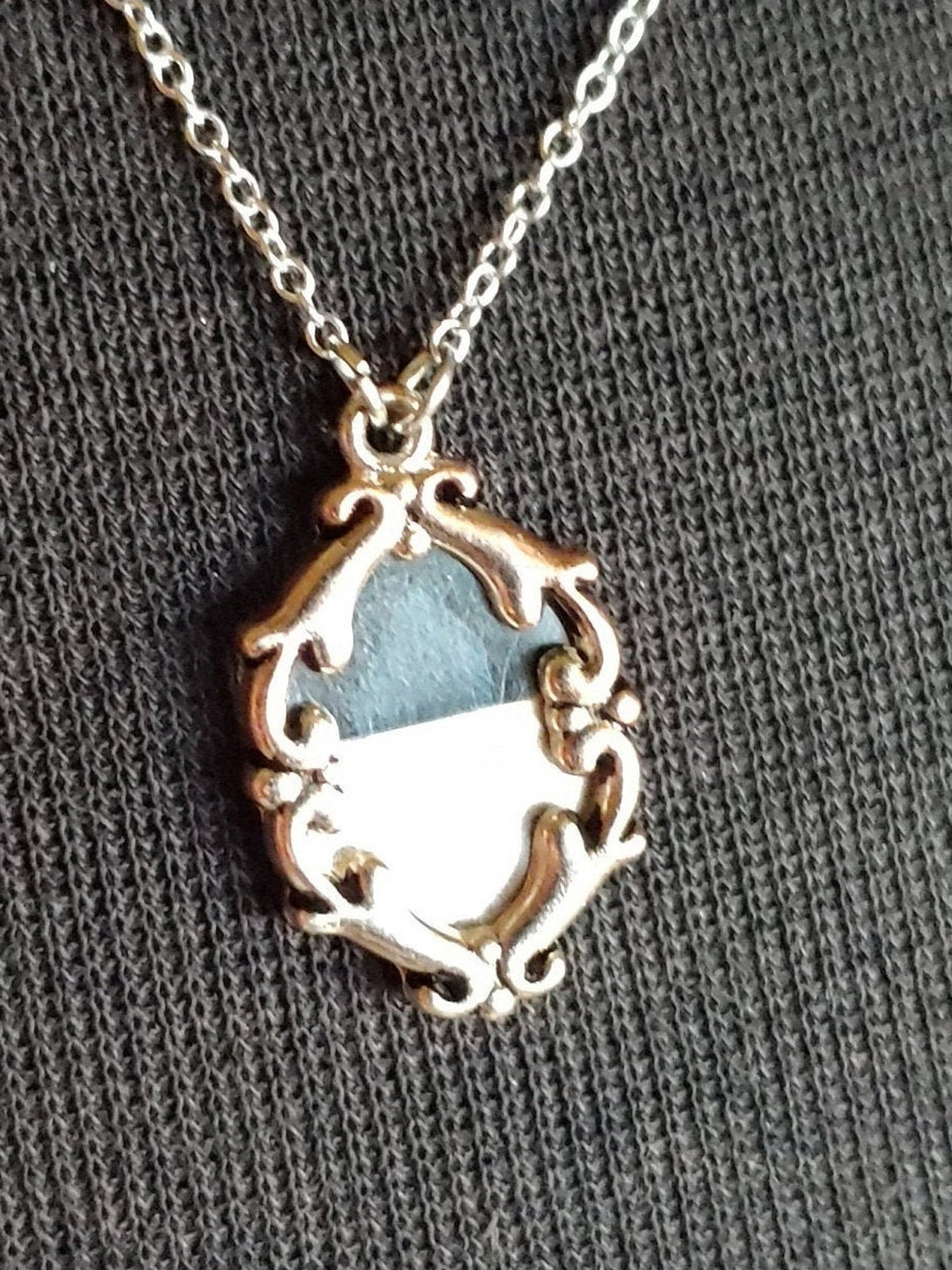Mini Picture Frame Necklaces fixed pendant personalized Etsy