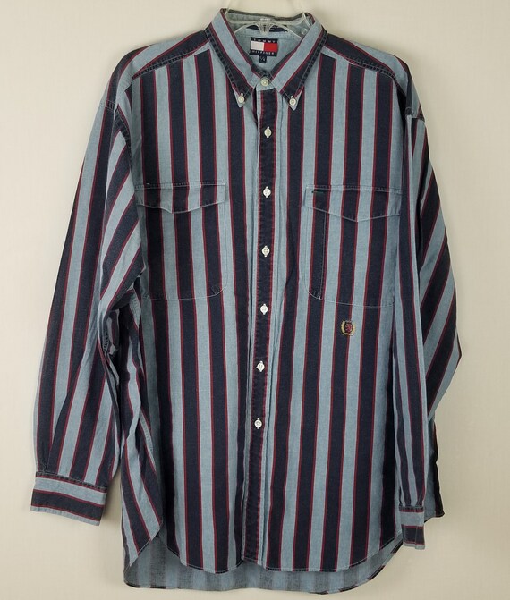 tommy hilfiger button down long sleeve