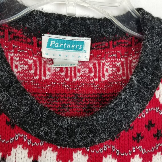 Partners Mervyns Vintage snowflakes geometric 100… - image 4