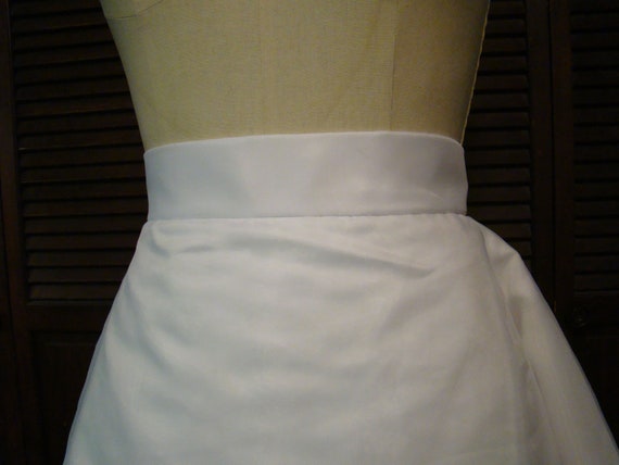 White Skirt Only Size 8 Wedding, Satin Bridal Ski… - image 5
