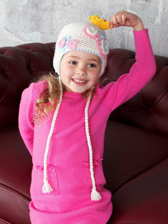 pink toddler winter hat