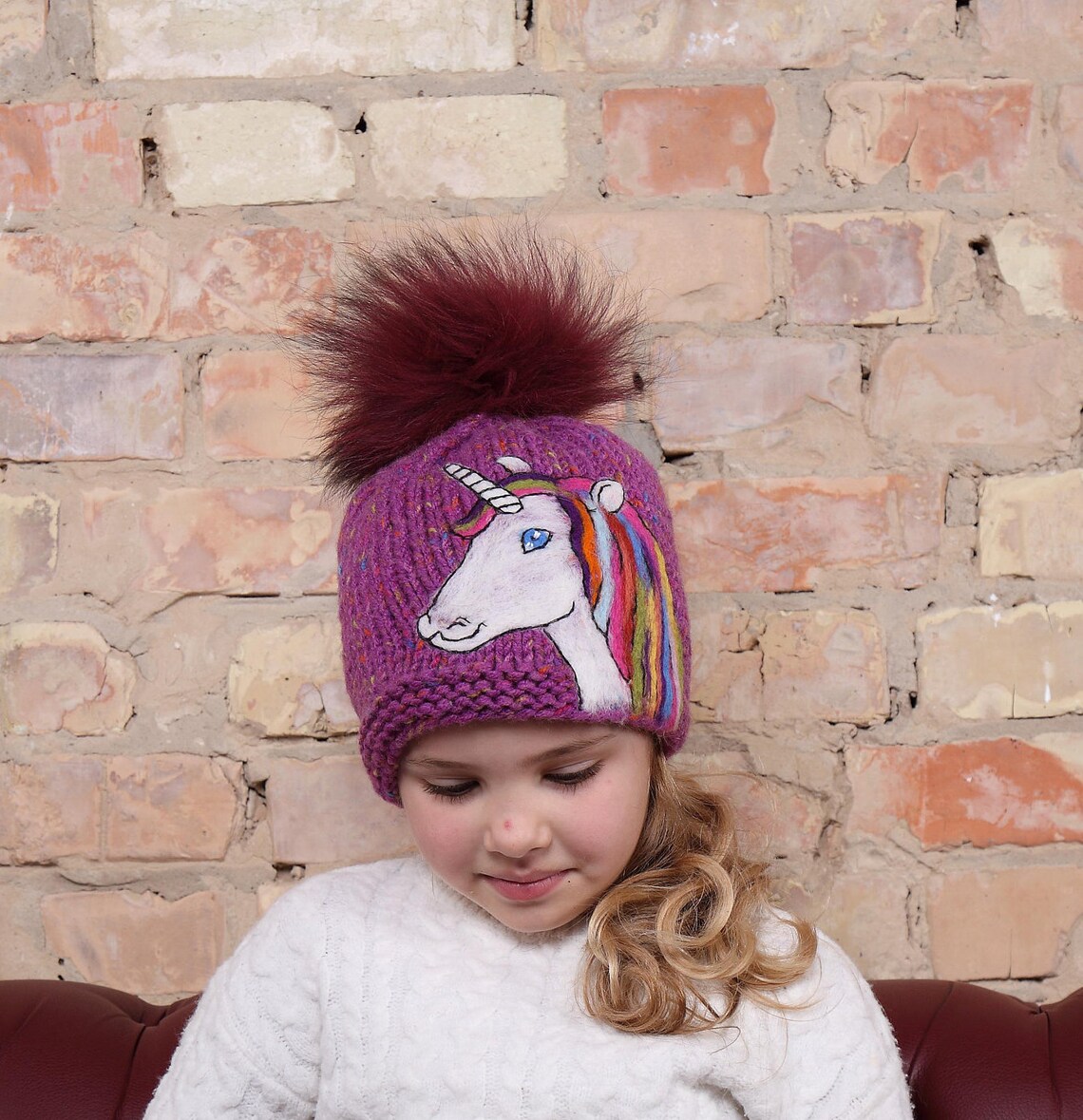 Beanie girls Winter beanie pom Winter beanie girl Baby girl Etsy