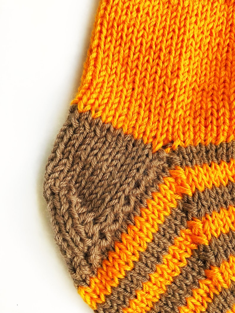 Striped socks knit Toddler Socks Wool knit socks for children Winter socks girl Toddler knit socks Orange knit socks Toddler wool socks
