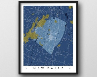 Digital Download New Paltz NY Map