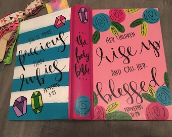 Handgemalte Bibel- Geschenk für eine Mutter