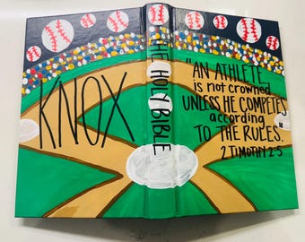 Handgemalte Bibel - Baseball