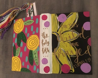 Handgemalte Bibel - Baby Geschenk