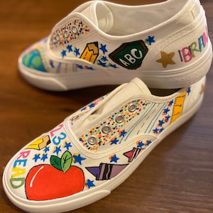 Handpainted teacher shoes!