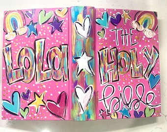 Handgemalte Bibel - Junges Mädchen