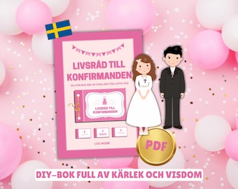 Livsråd to konfirmanden - rosa: 50 roliga och kärleksfulla råd som gör konfirmationen speciell! - Libro de bricolaje - A4 - Utskrivbar PDF (Svenska)