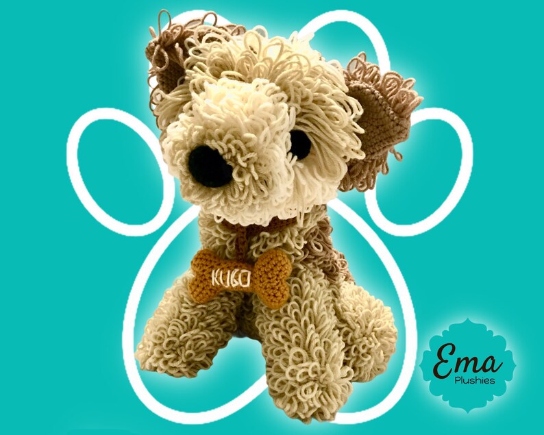 CUSTOM-MADE doggie plushie. Send me a photo of your paw friend, a crochet plush toy of your beloved doggie will be created. image 1