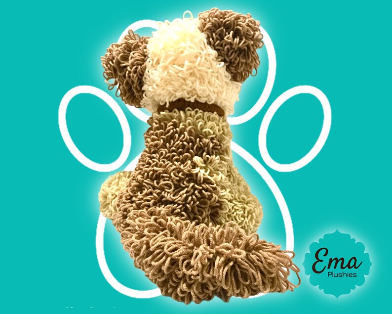 CUSTOM-MADE doggie plushie. Send me a photo of your paw friend, a crochet plush toy of your beloved doggie will be created. image 2