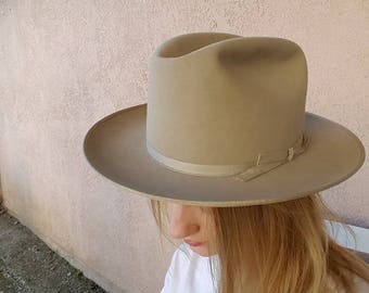 Vintage Stetson Open Road with box size 7 *Free Shipping*