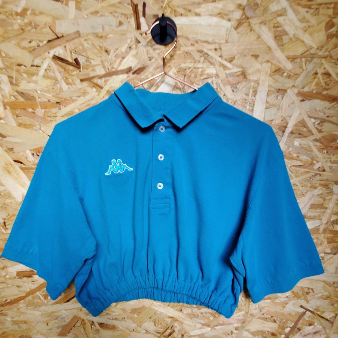 Kappa Crop Top Polo Kappa Crop Oversize Rielaborata UK Etsy Italia