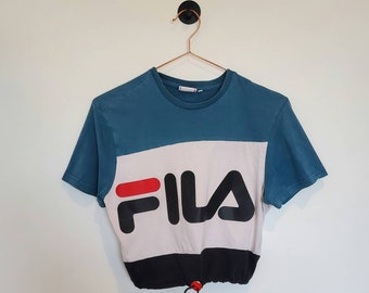fila crop top white