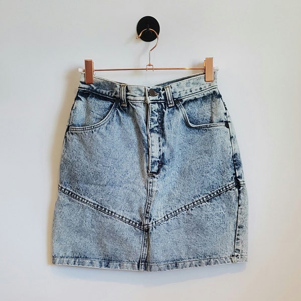 80s Denim Skirt - Etsy