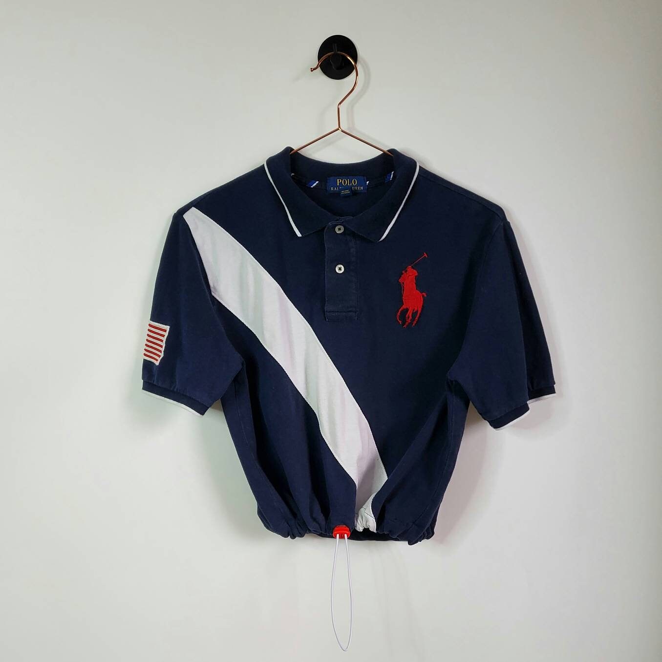 Crop top polo ralph lauren clearance shirt