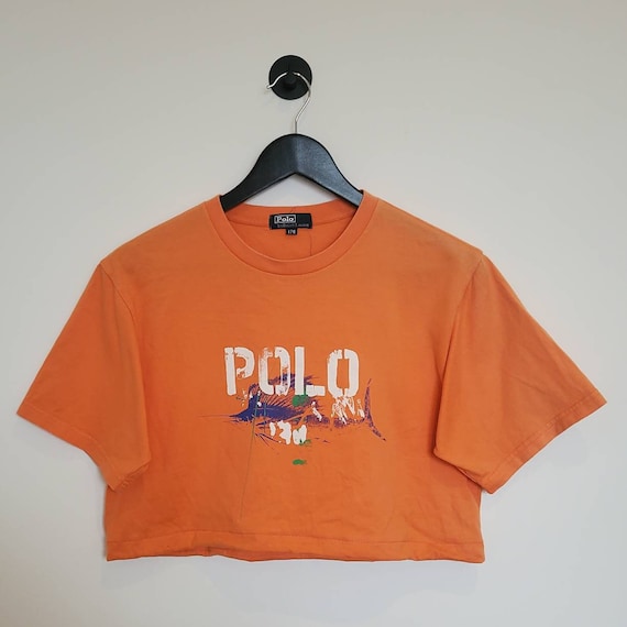 VintageRecoveryStore Ralph Lauren Polo | 90s Clothing | Crop Top | Crop Polo Shirt | Ralph Lauren Shirt | Vintage Ralph Lauren | Upcycled Top | Festival Clothing