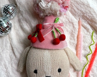 Cherry croquet party hat