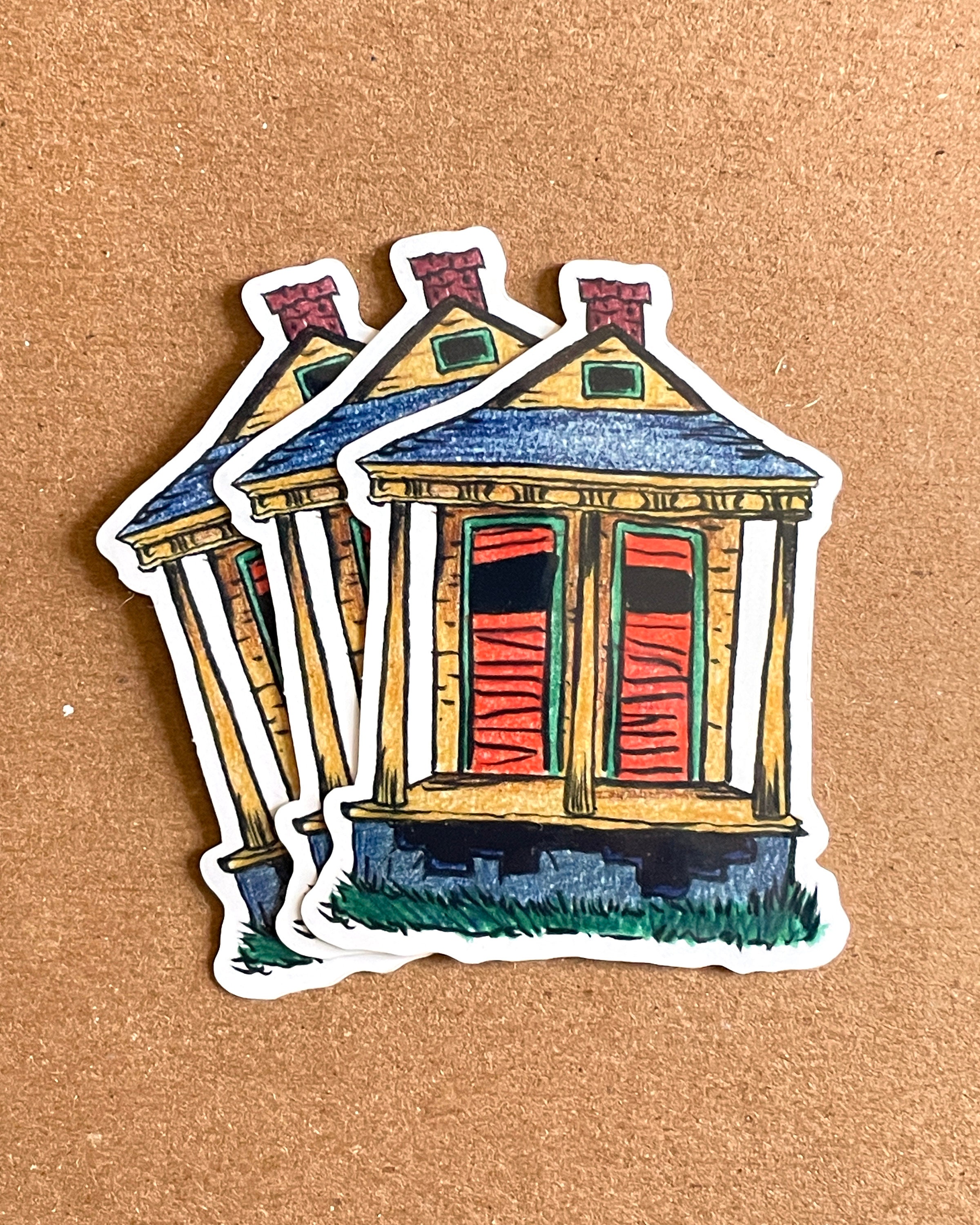 Gerald Sticker Gerald the Haunt, Sticker, Shotgun House, New Orleans, Lower Ninth Ward ...