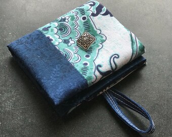 Travel Case| Snack Bag| Travel Kit Handmade Foldable Fabric Wallet Modern Purse Organizer |Gift Card Holder|Jewelry Bag Tea Wallet