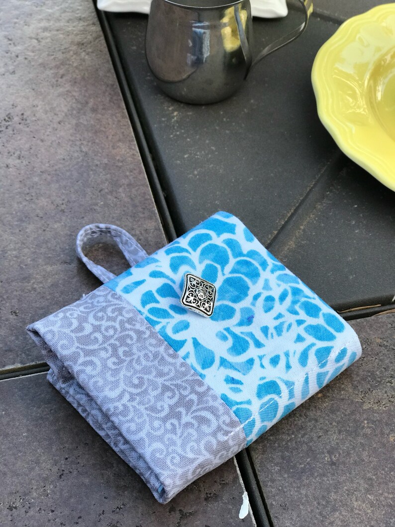 Travel Case| Snack Bag| Travel Kit Handmade Foldable Fabric Wallet Modern Purse Organizer |Gift Card Holder|Jewelry Bag Tea Wallet
