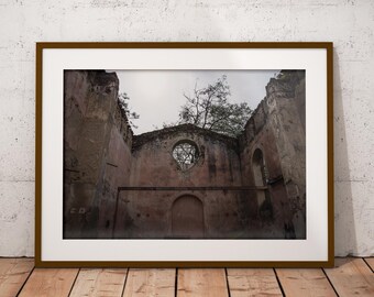 Abandoned church photograph, urbandecay chaptel, abandoned chaptel, abandoned church print