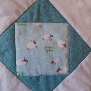little lambs- baby quilt
