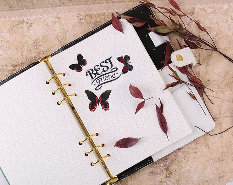 35pcs Creative cute self-made Beautiful butterfly scrapbooking stickers decorative sticker DIY craft photo albums Waterproof