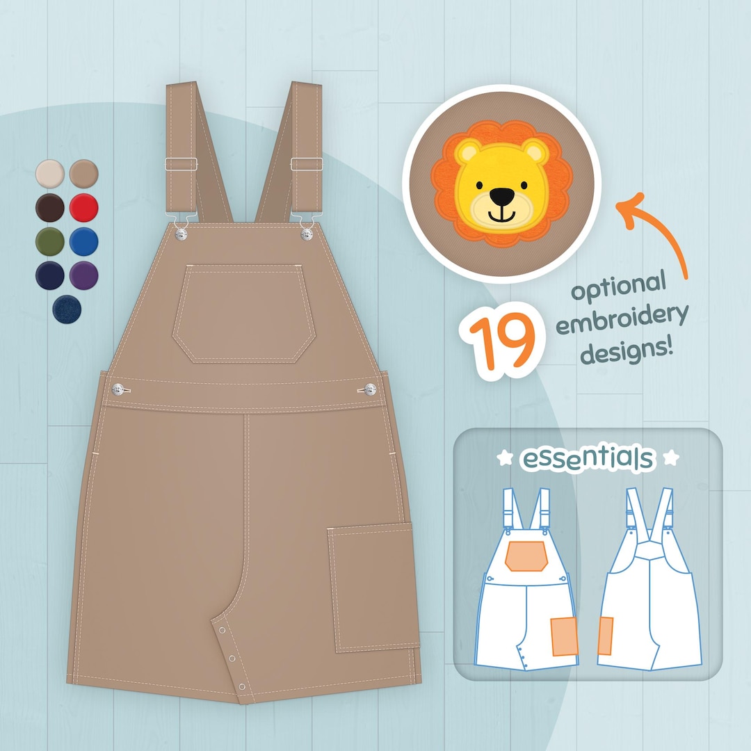 Handmade ABDL Shortalls - Essentials (fabric Options + Embroidery!) - Etsy