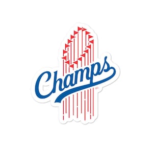 LA Dodgers Champs Sticker