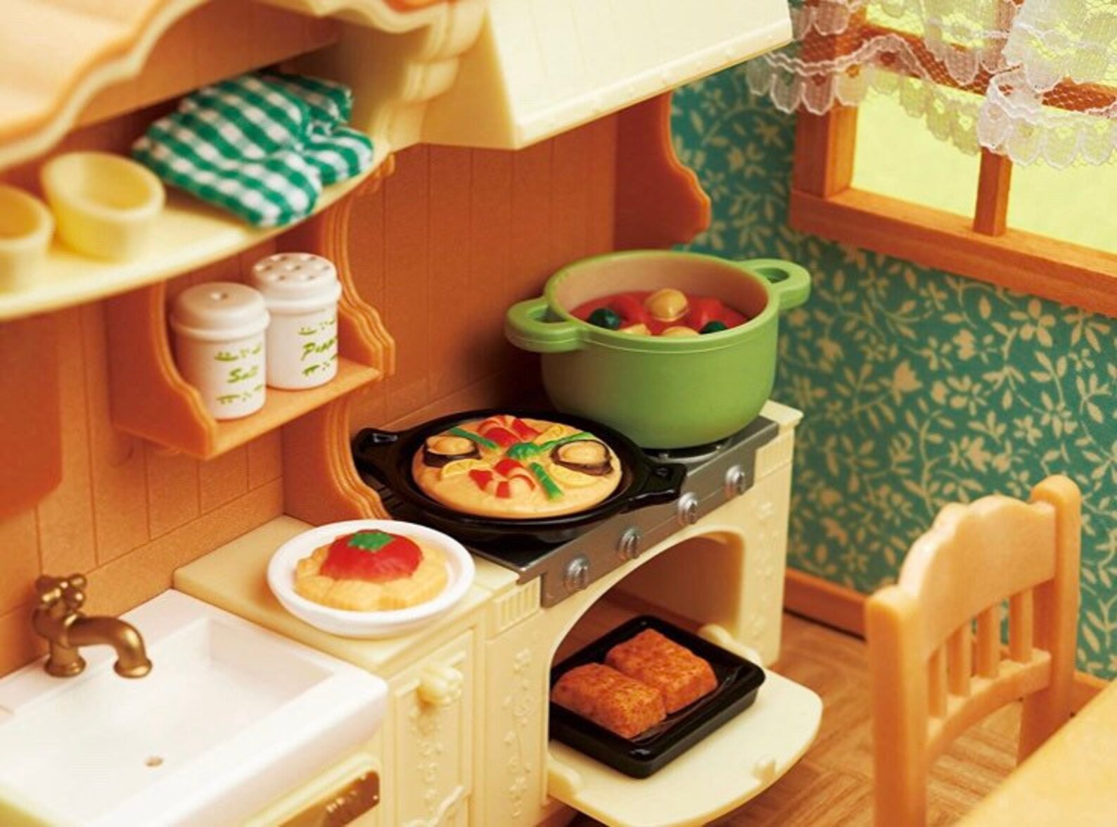 Sylvanian Families / Calico Critters Kitchen Cooking Set Etsy