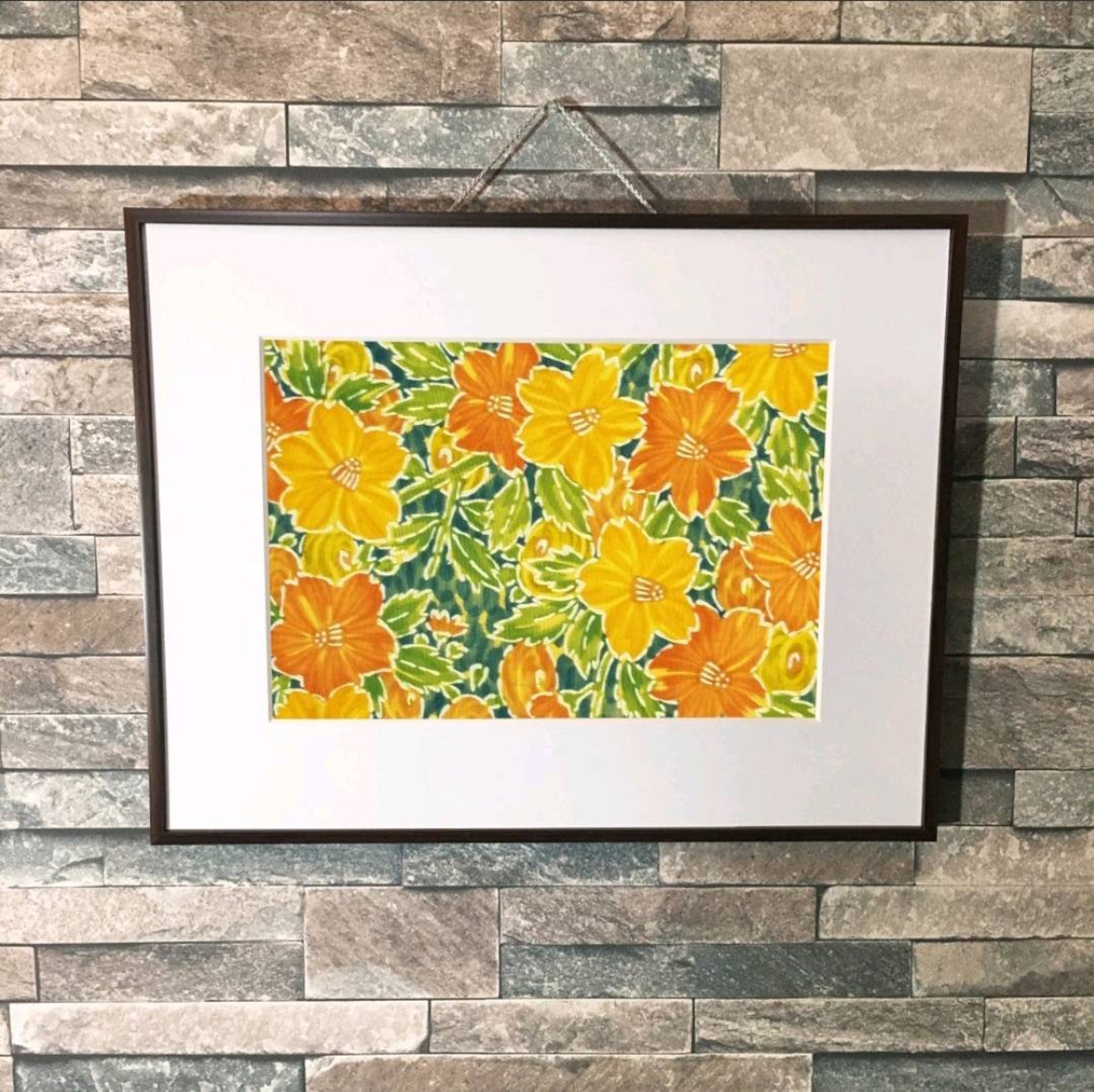 Japanese kimono wall art frame / frame picture/ frame amount | Etsy