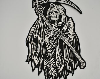 Grim Reaper Patch Etsy