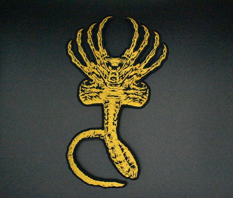 Alien Facehugger Patch. Large Facehugger Patches for Jackets. Etsy