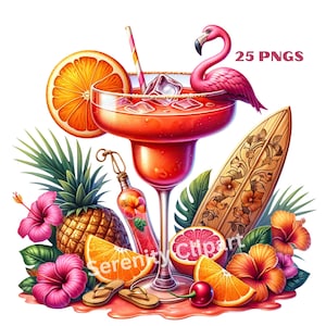 Tropical Cocktail, Watercolor Clipart, Watercolor Cocktails, Tropical Clipart, Summer Cocktails Png, Cocktail Clip Art, Alcohol Clipart, Png Tropical Drinks, Alcoholic Drinks Png, Summer Drinks Png, Watercolor Drinks, Summer Party Clipart, Summer Clipart Png
