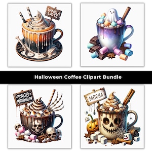 Watercolor Halloween Coffee Clipart, 20 PNG, Pumpkin Spice, Witch, Latte, Espresso, Mocha, Spooky, Hot Coffee, Halloween PNG, Coffee Clipart, Holiday, Birthday, Gift Idea, Sublimation, Junk Journals, Digital Planners, Cards, Mugs, Commercial Use, Spooky Halloween Clipart, Spooky PNG, Halloween PNG, Hot Coffee PNG, Hot Coffee Clipart