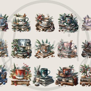 Coffee Clipart, Book Clipart, Coffee And Book Clipart, Coffee And Book PNG, Book Lover Clipart, Book Lover PNG, Woodland Clipart, Woodland PNG, Watercolor Coffee, Bookworm Clipart, Bookworm, Cozy Reading, Junk Journal, Sublimation, Digital Download