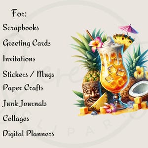 Tropical Cocktail, Watercolor Clipart, Watercolor Cocktails, Tropical Clipart, Summer Cocktails Png, Cocktail Clip Art, Alcohol Clipart, Png Tropical Drinks, Alcoholic Drinks Png, Summer Drinks Png, Watercolor Drinks, Summer Party Clipart, Summer Clipart Png
