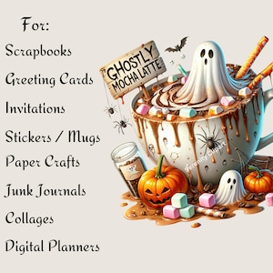Watercolor Halloween Coffee Clipart, 20 PNG, Pumpkin Spice, Witch, Latte, Espresso, Mocha, Spooky, Hot Coffee, Halloween PNG, Coffee Clipart, Holiday, Birthday, Gift Idea, Sublimation, Junk Journals, Digital Planners, Cards, Mugs, Commercial Use, Spooky Halloween Clipart, Spooky PNG, Halloween PNG, Hot Coffee PNG, Hot Coffee Clipart