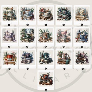 Coffee Clipart, Book Clipart, Coffee And Book Clipart, Coffee And Book PNG, Book Lover Clipart, Book Lover PNG, Woodland Clipart, Woodland PNG, Watercolor Coffee, Bookworm Clipart, Bookworm, Cozy Reading, Junk Journal, Sublimation, Digital Download