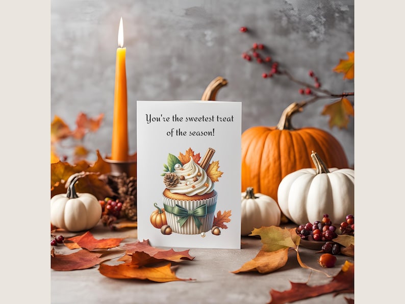 Autumn Cupcake Clipart, Autumn Cupcake PNG, Cupcake Clipart, Cupcake PNG, Thanksgiving Clipart, Thanksgiving PNG, Halloween Clipart, Halloween PNG, Pumpkin PNG, Fall Clipart, Fall PNG, Sweet Treats, Dessert Clipart, Instant Download, Commercial Use